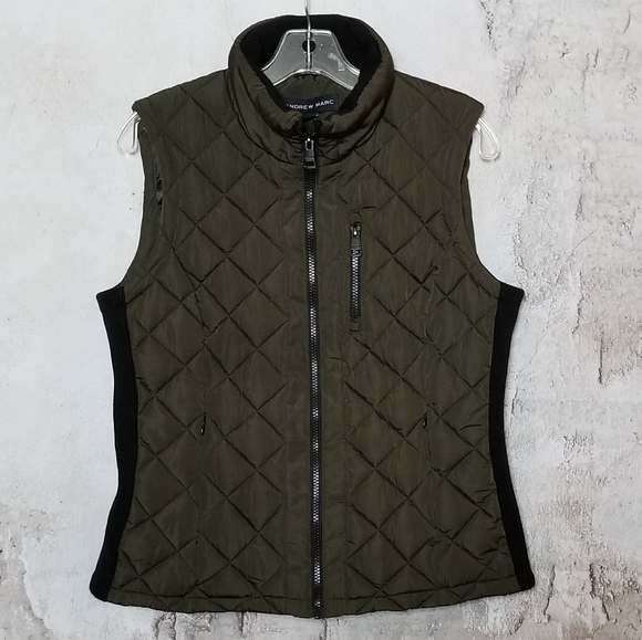 Andrew Marc Quilted Vest - Picture 1 of 7